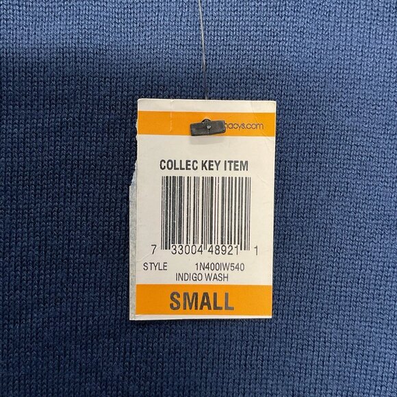 NWT I.N.C International Concepts Men’s Navy V-Neck Sweater Size S - Picture 4 of 4
